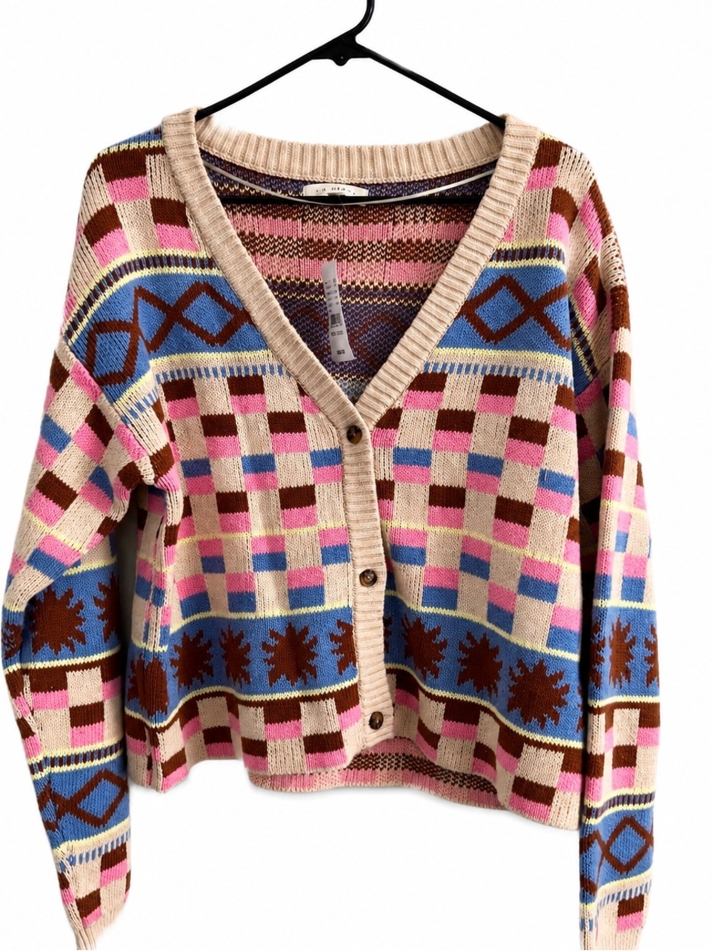 Pac Sun Color Block Cardigan 🌈